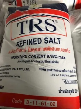 Refined salt – NaCl