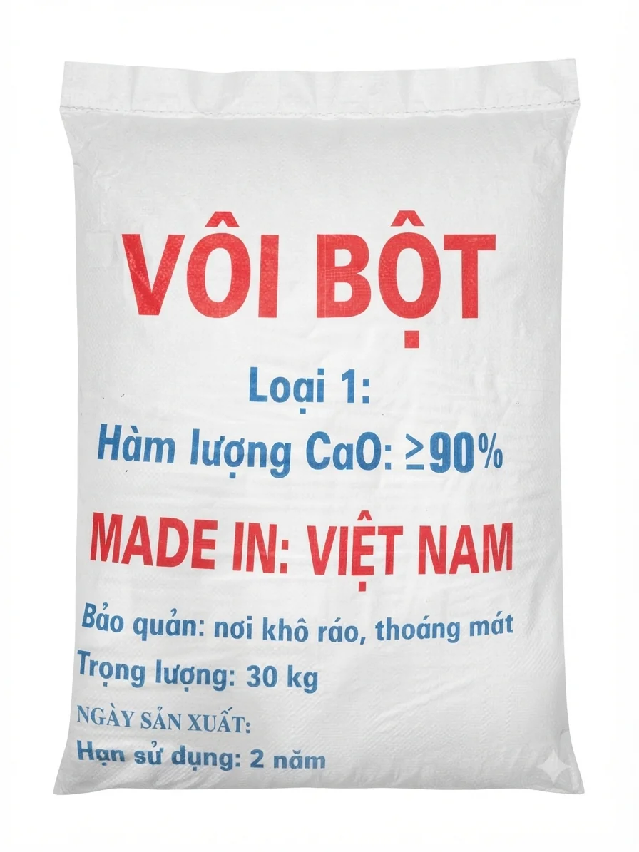 VÔI BỘT 90% VIỆT NAM - CaO 90%