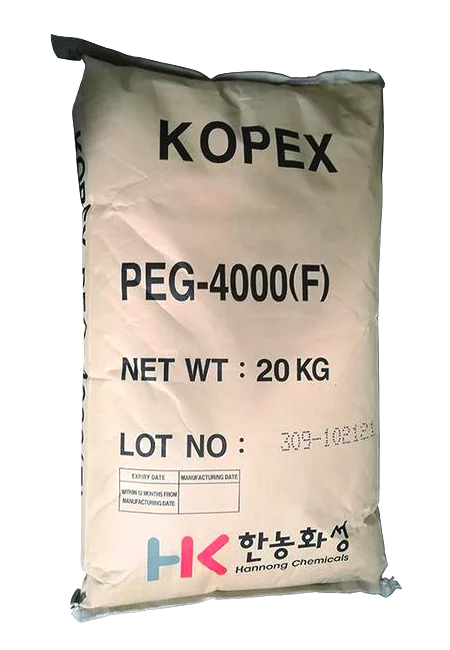 Polyethylene glycol (PEG 4000), Hàn Quốc, 20kg/bao