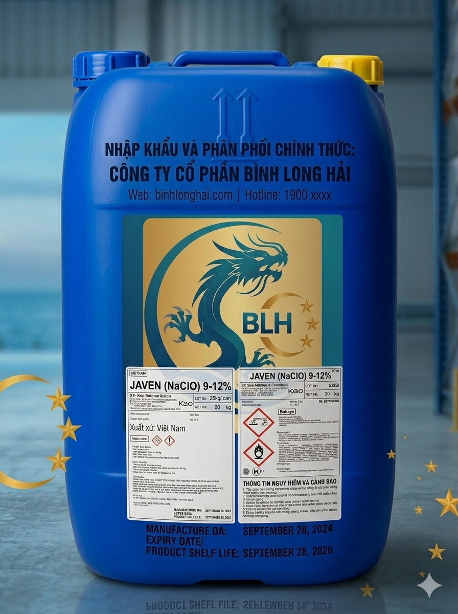 Hóa chất Javen NaClO 9-12%