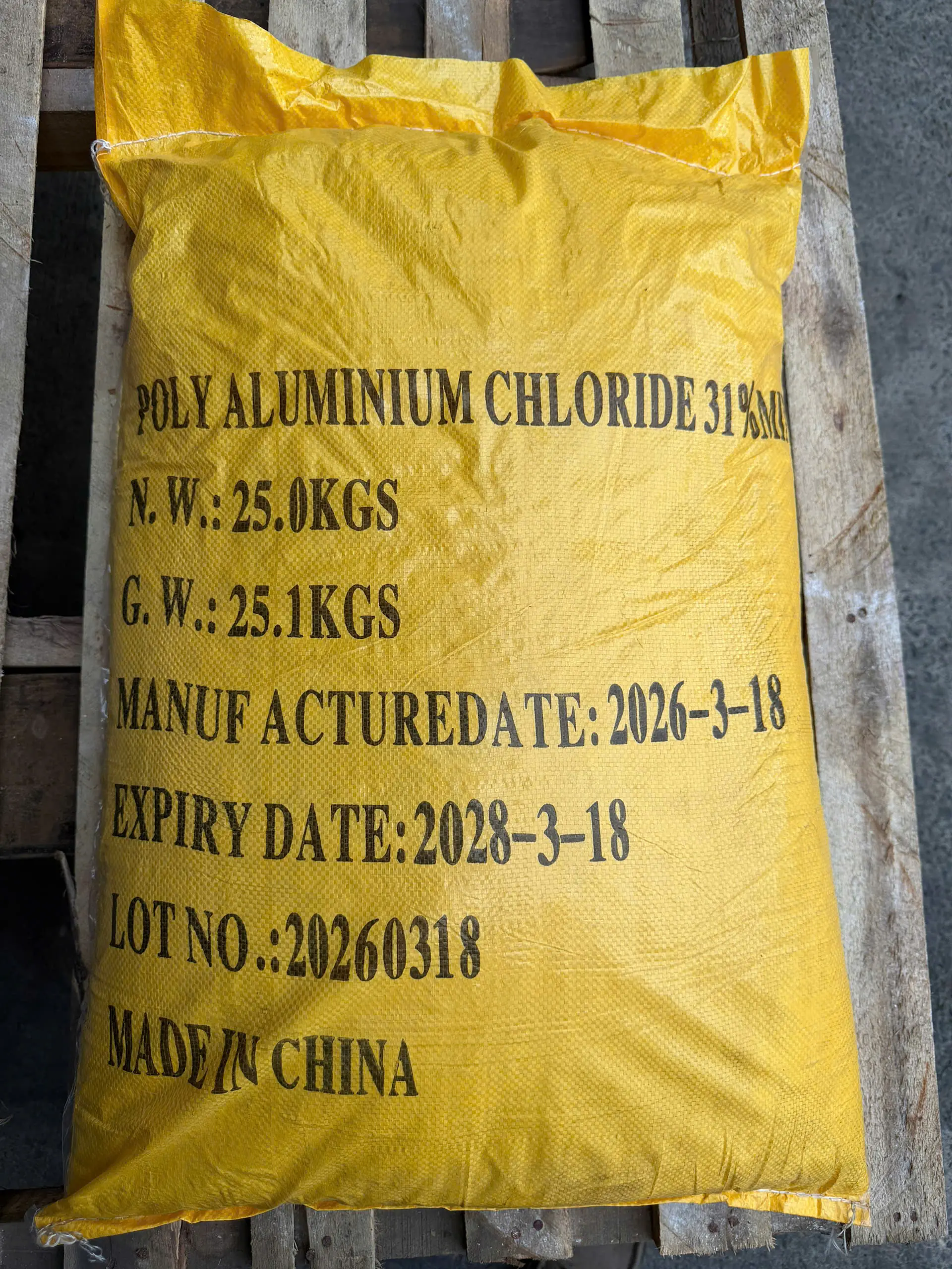 Poly aluminium chloride 31